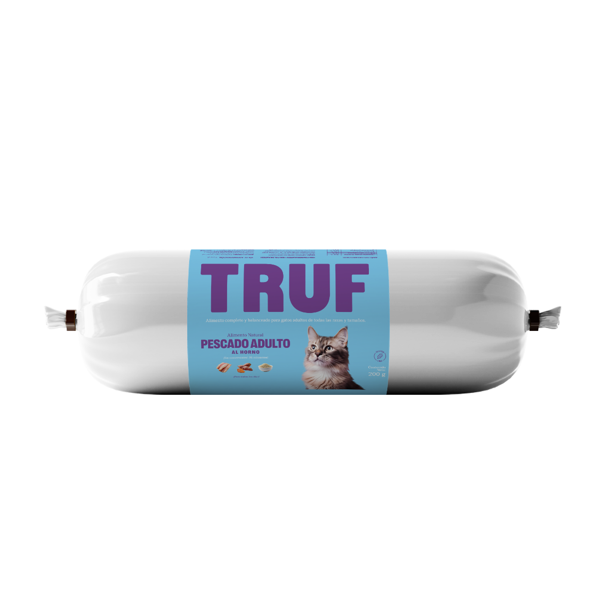 Alimento para Gato Congelado Sabor Pescado 500 Gr - TRUF Alimento para Gato Congelado Sabor Pescado 500 Gr - TRUF